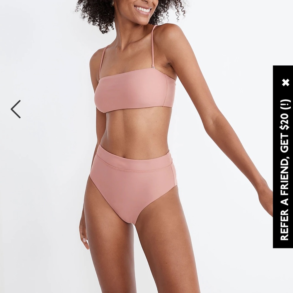MADEWELL Pink Bikini Top